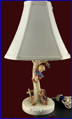 Hummel Goebel Apple Tree Boy Girl Culprits Out of Danger 44A 44B Lamps w Shades Hummel Goebel Apple Tree Boy Girl Culprits Out of Danger 44A 44B Lamps w Shades