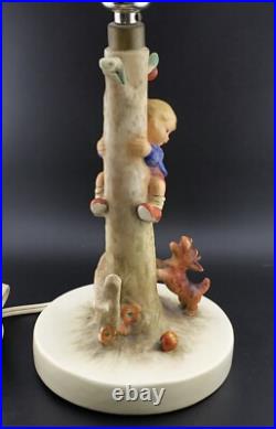 Hummel Goebel Apple Tree Boy Girl Culprits Out of Danger 44A 44B Lamps w Shades Hummel Goebel Apple Tree Boy Girl Culprits Out of Danger 44A 44B Lamps w Shades