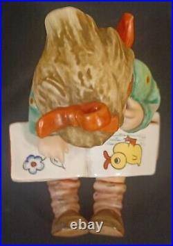 Hummel Goebel Bookworm Girl Reading 5.5 Figurine TMK6 Germany Child Duck #3/I