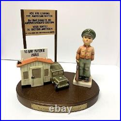 Hummel/Goebel Checkpoint Charlie Limited Edition #23 with Box #09869 of 20,000