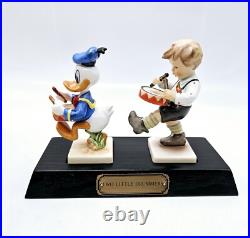 Hummel Goebel Disney Donald Duck Little Drummer Boy Figurine Signed 198/1500 Box