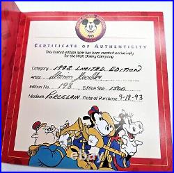 Hummel Goebel Disney Donald Duck Little Drummer Boy Figurine Signed 198/1500 Box
