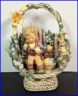 Hummel Goebel Easter's Coming, Easter Basket 1059-D 2000 Ltd Ed & Figure