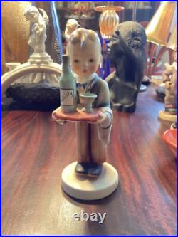 Hummel Goebel Extremely Rare 154 Waiter Whisky Bottle TMK2 Hummel Goebel Extremely Rare 154 Waiter Whisky Bottle TMK2