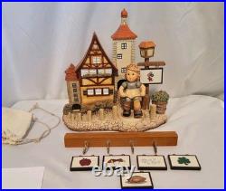 Hummel Goebel Figurine MUSIK PLEASE #2108A & BAVARIAN VILLAGE Plaque 1089D EVC