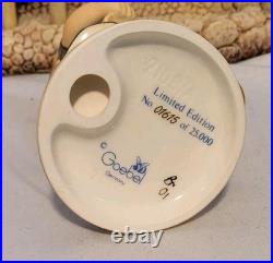Hummel Goebel Figurine MUSIK PLEASE #2108A & BAVARIAN VILLAGE Plaque 1089D EVC