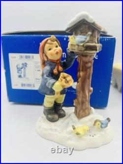 Hummel Goebel Figurine THE BENEVOLENT BIRDFEEDER 2004 First Issue SIGNED