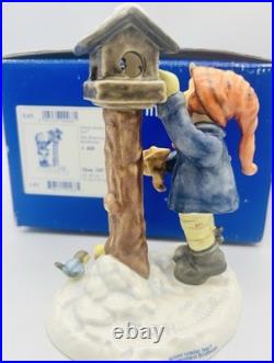 Hummel Goebel Figurine THE BENEVOLENT BIRDFEEDER 2004 First Issue SIGNED