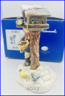 Hummel Goebel Figurine THE BENEVOLENT BIRDFEEDER 2004 First Issue SIGNED