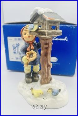 Hummel Goebel Figurine THE BENEVOLENT BIRDFEEDER 2004 First Issue SIGNED