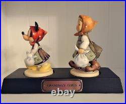 Hummel Goebel Germany Grandma's Girls Figurines Disney Minnie Mouse No. & Signed