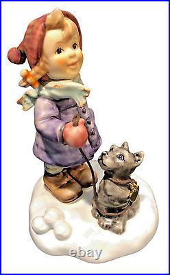 Hummel Goebel Germany Star Light, Star Bright Girl Dog Winter Figurine Germany