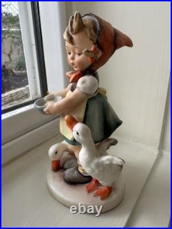 Hummel Goebel Goose Girl (#197) TMK-2 FULL BEE Trademark (1949-1959)