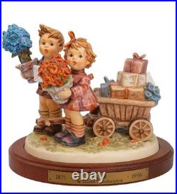 Hummel Goebel LOVE'S BOUNTY Century Collection #751 with Wood Base