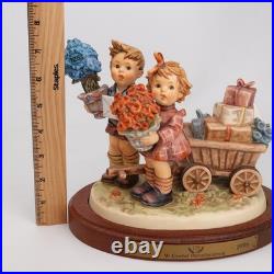 Hummel Goebel LOVE'S BOUNTY Century Collection #751 with Wood Base
