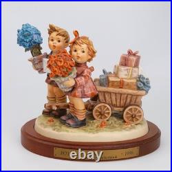Hummel Goebel LOVE'S BOUNTY Century Collection #751 with Wood Base
