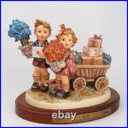 Hummel Goebel LOVE'S BOUNTY Century Collection #751 with Wood Base