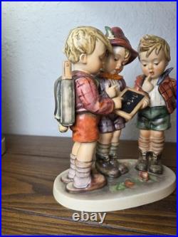 Hummel Goebel Large School Boys Figurine 170 / lll 9.5 Excellent