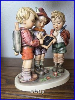 Hummel Goebel Large School Boys Figurine 170 / lll 9.5 Excellent