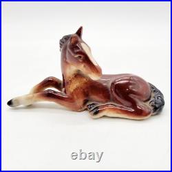Hummel Goebel Laying Horse Colt Foal Figurine 4.25 TMK 1 Incised Bee Nativity