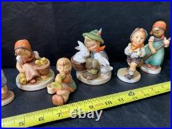 Hummel Goebel Lot 7 vintage figurines boy girl figures statue collection