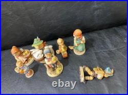 Hummel Goebel Lot 7 vintage figurines boy girl figures statue collection