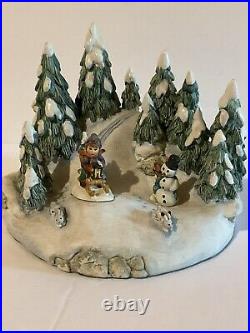 Hummel Goebel Miniature Figurine Danbury Mint Ride into Christmas 294-P Rare HTF