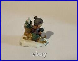 Hummel Goebel Miniature Figurine Danbury Mint Ride into Christmas 294-P Rare HTF