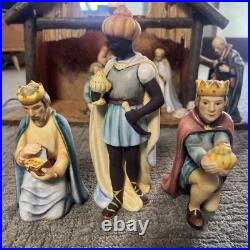Hummel Goebel Nativity 1951 Christmas 13 Pc set 214 Music Manger Withlight Germany