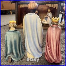 Hummel Goebel Nativity 1951 Christmas 13 Pc set 214 Music Manger Withlight Germany