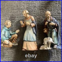 Hummel Goebel Nativity 1951 Christmas 13 Pc set 214 Music Manger Withlight Germany
