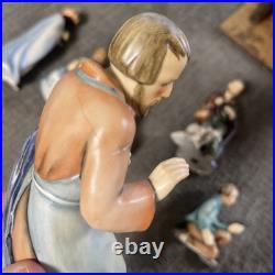 Hummel Goebel Nativity 1951 Christmas 13 Pc set 214 Music Manger Withlight Germany