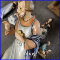 Hummel Goebel Nativity 1951 Christmas 13 Pc set 214 Music Manger Withlight Germany