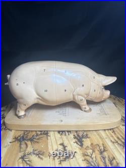 Hummel Goebel Porcelain Hog Butchers Pig With Bottom Board West Germany