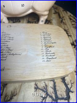 Hummel Goebel Porcelain Hog Butchers Pig With Bottom Board West Germany