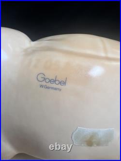 Hummel Goebel Porcelain Hog Butchers Pig With Bottom Board West Germany