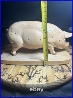 Hummel Goebel Porcelain Hog Butchers Pig With Bottom Board West Germany