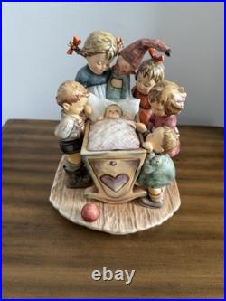 Hummel Goebel Rock-a-bye Large Figurine # 574 Rare Original Germany Coa+ Box
