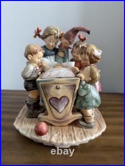 Hummel Goebel Rock-a-bye Large Figurine # 574 Rare Original Germany Coa+ Box