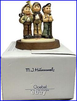 Hummel Goebel TRAVELING TRIO Figurine 787 5.25 3rd Ed MINT w BOX Cert Wood Base