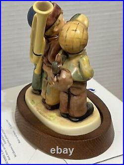 Hummel Goebel TRAVELING TRIO Figurine 787 5.25 3rd Ed MINT w BOX Cert Wood Base