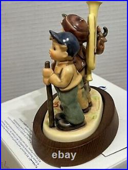Hummel Goebel TRAVELING TRIO Figurine 787 5.25 3rd Ed MINT w BOX Cert Wood Base