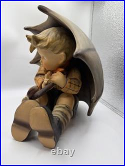 Hummel Goebel Umbrella Boy 152/A 8'' Full Bee Germany Figurine Looks Stunning