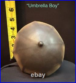 Hummel/Goebel Umbrella Boy & Girl Porcelain Hand Painted Set 6 in 1957 TMK3