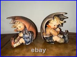 Hummel Goebel Umbrella Boy and Girl 5 Figurine 152/0 A & B Lot