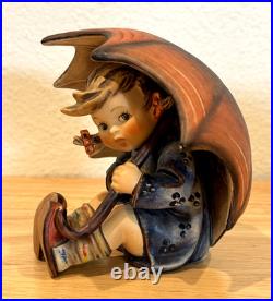 Hummel Goebel Umbrella Boy and Girl 5 Figurine 152/0 A B W Germany Vintage 1957