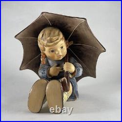 Hummel Goebel Umbrella Boy and Girl Figurine 152/0 A&B TMK 6 1980's Lot Of 2