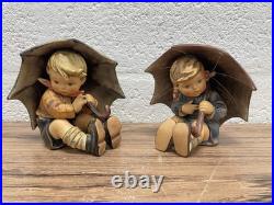 Hummel, Goebel Vintage Umbrella Girl and Boy Set 152/0 a 152/0 B Mint In Box 5