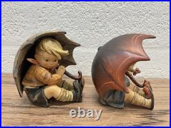 Hummel, Goebel Vintage Umbrella Girl and Boy Set 152/0 a 152/0 B Mint In Box 5