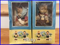 Hummel Goebel Vinyl Boy and Girl Dolls with Box 1705 & 1724 W. GERMANY Quality 2